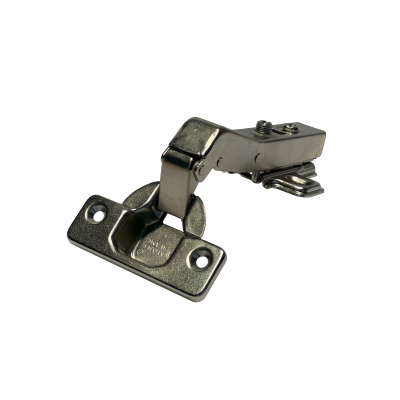 Петля угловая 45° Clip On + ответная планка 2 отверстия с доводчиком Мont Вlanc (200шт/уп)